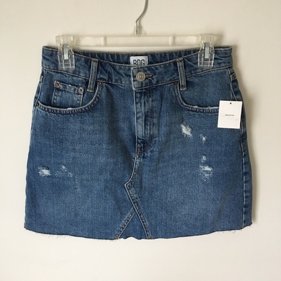 Urban Outfitters Dresses & Skirts - BDG RE-MADE DENIM MINI SKIRT
